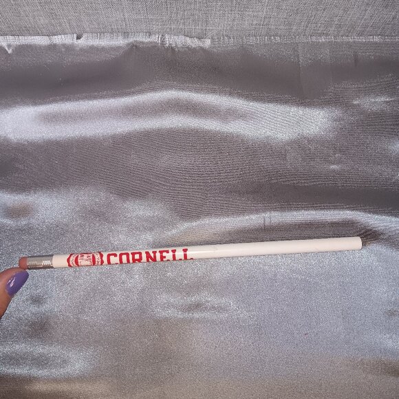 Vintage CORNELL UNIVERSITY Wood Pencil Red White School College Memorabilia NEW - Picture 1 of 6